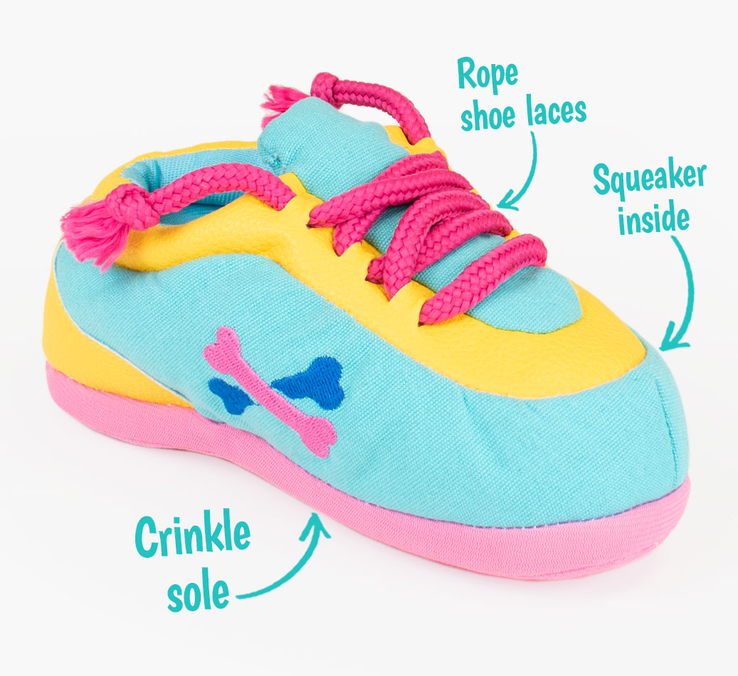 squeaky shoe dog toy