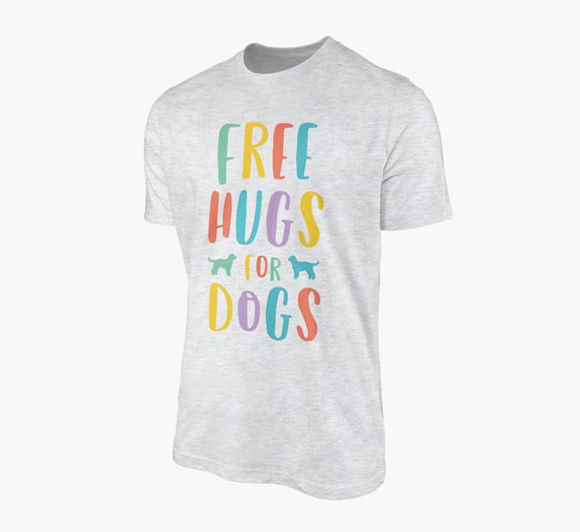 'Free Hugs for Dogs' - Personalised T-Shirt with Cockapoo Silhouettes