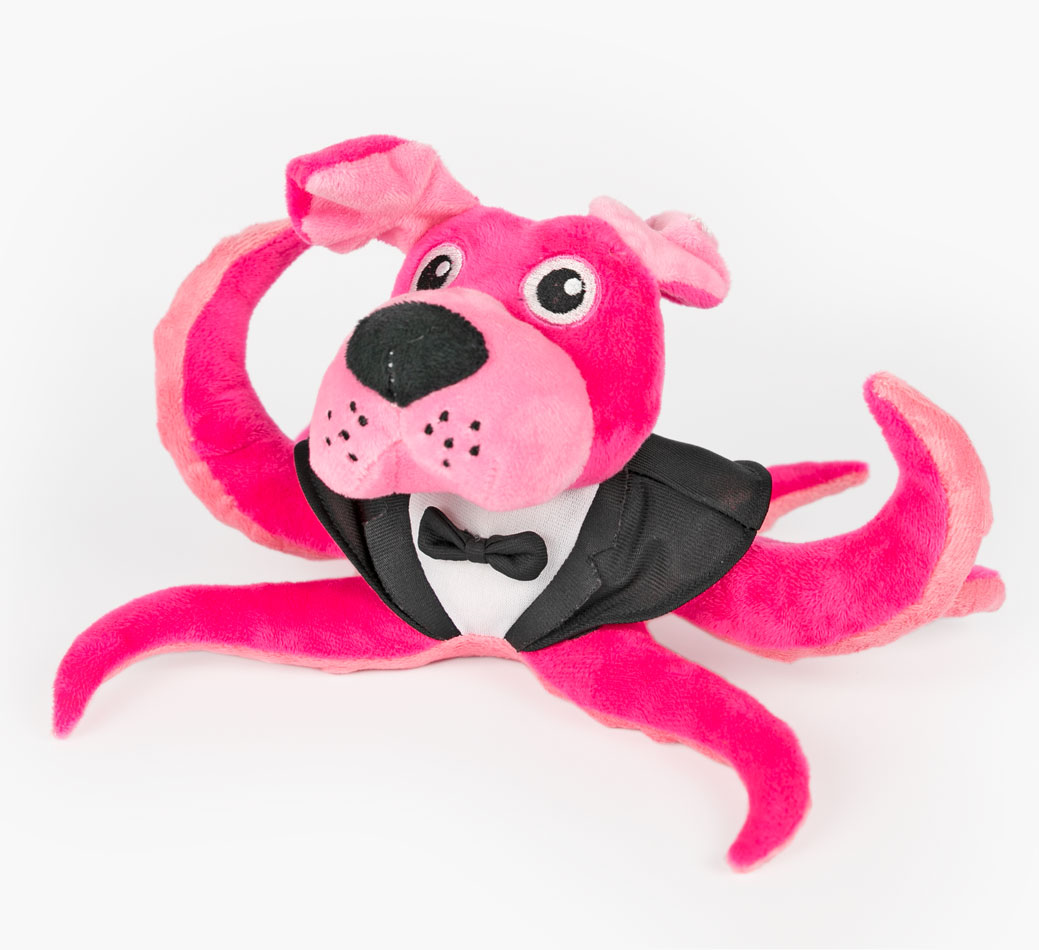 Octo-Puppy Dog Toy for your Border Terrier} - front view