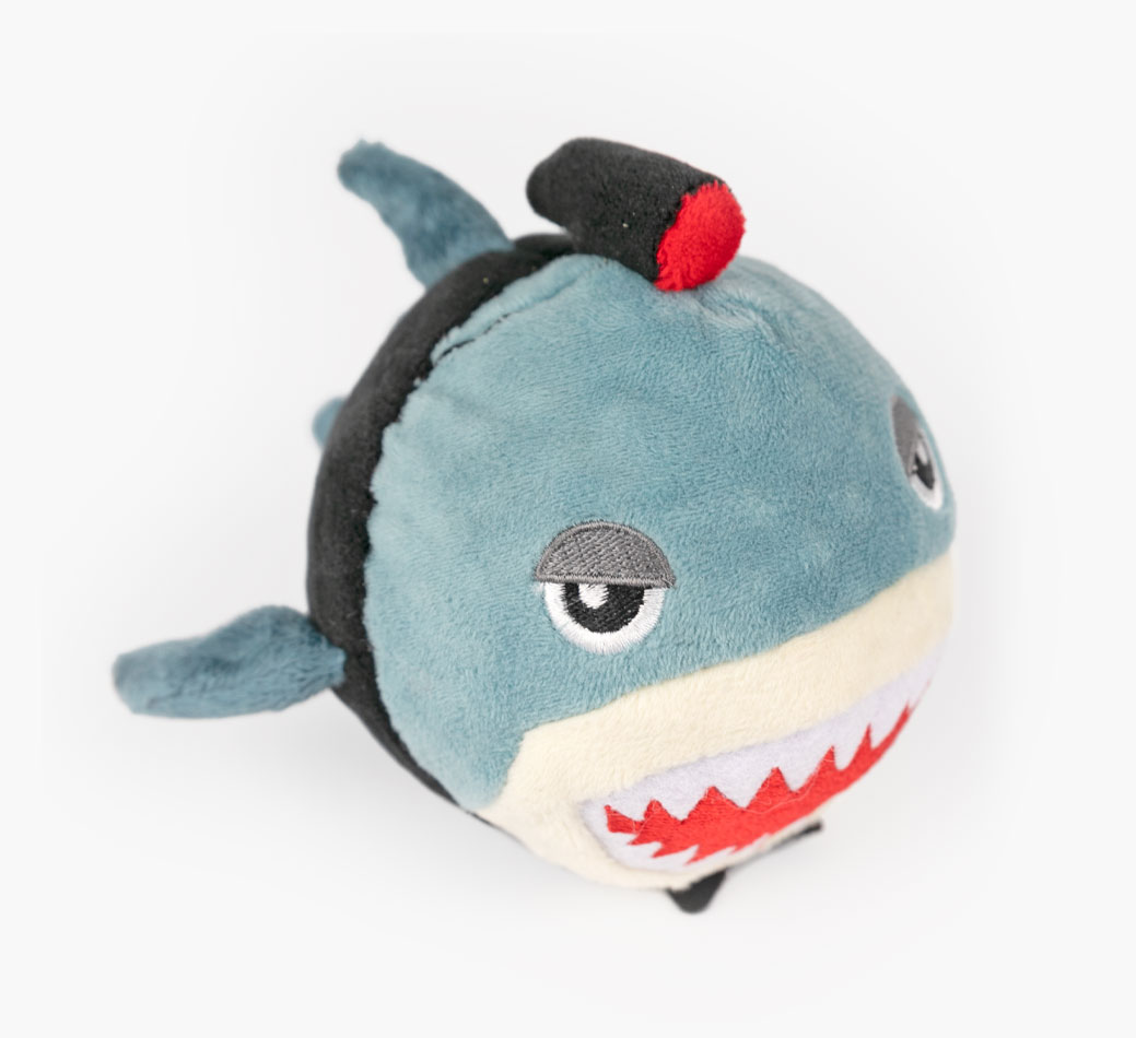 Shark Dog Toy for your Beagador} - front view