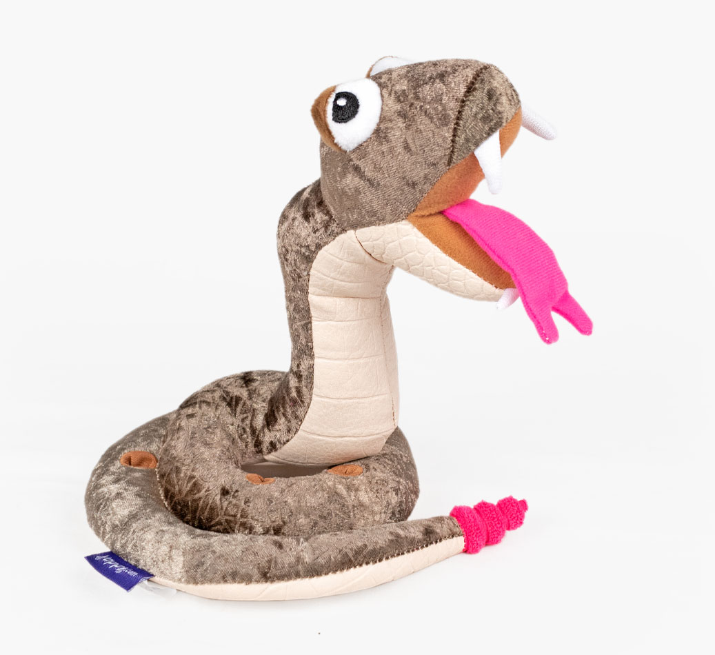 Snake Bite Dog Toy for your Dorkie} - front view