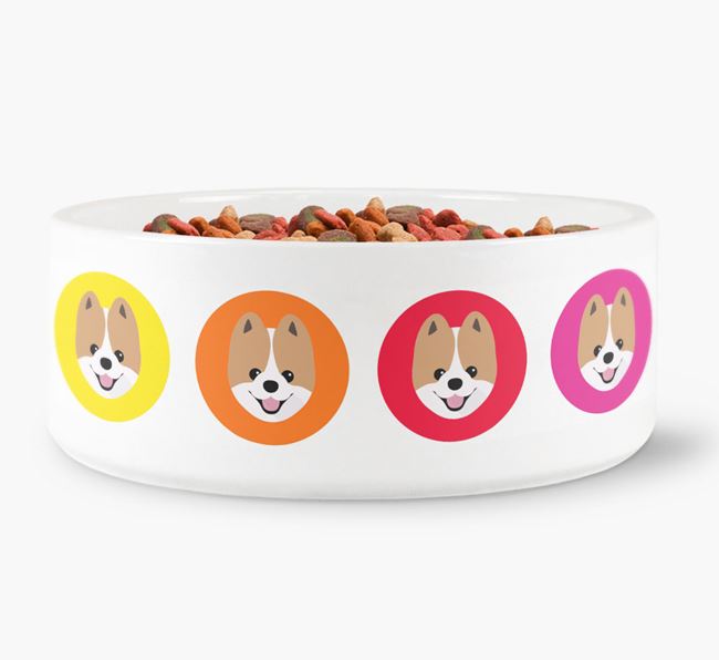 Pomeranian Yappicon Dog Bowl