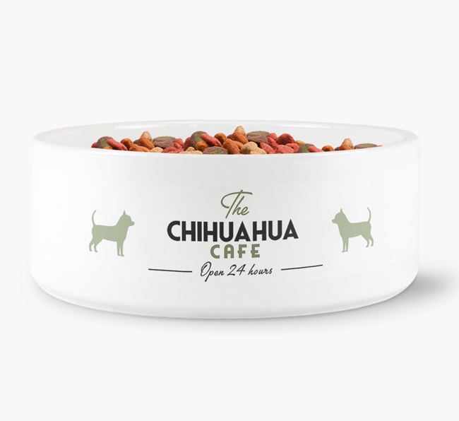 'The Chihuahua Cafe' - Personalised Dog Bowl for your Chihuahua