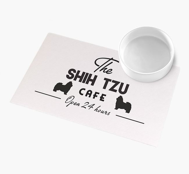 'The Shih Tzu Cafe' - Personalised Shih Tzu Feeding Mat 