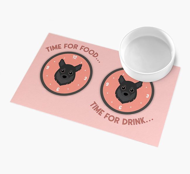 'Time For...' - Personalised Chihuahua Feeing Mat