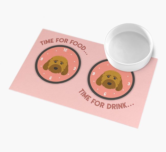 'Time For...' - Personalised Cockapoo Feeing Mat