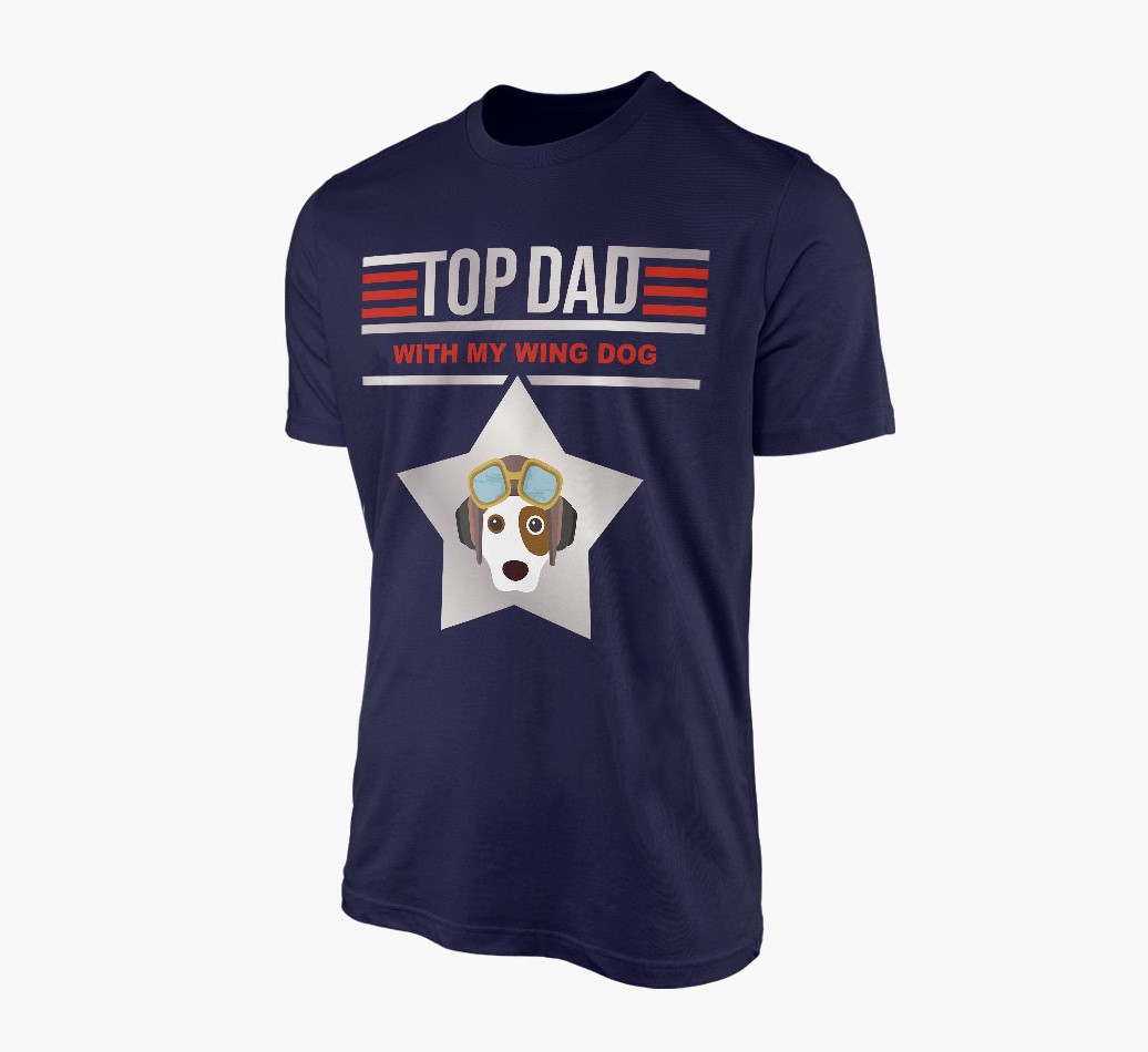 'Top Dad' - Personalised Dog T-Shirt