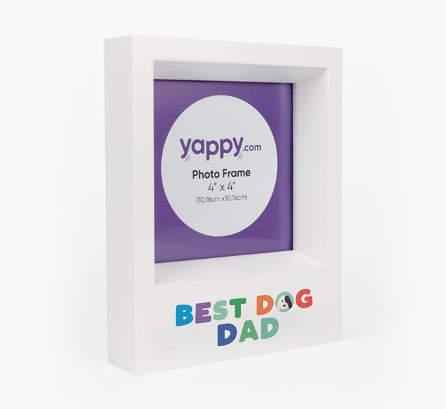 'Best Dog Dad' - Personalised Cockapoo Photo Frame