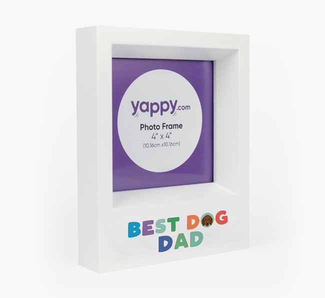 'Best Dog Dad' - Personalised Dachshund Photo Frame