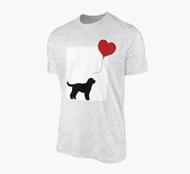 'Heart Balloon' - Personalised Cockapoo Adult T-Shirt