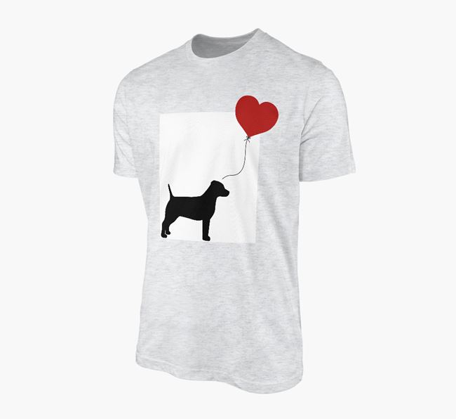 'Heart Balloon' - Personalised Dog Adult T-Shirt