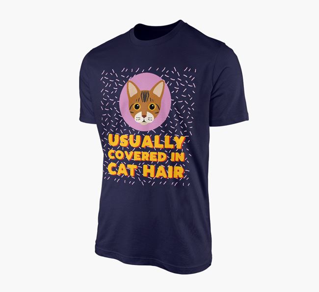 'Covered In Cat Hair' - Personalised Bengal T-Shirt