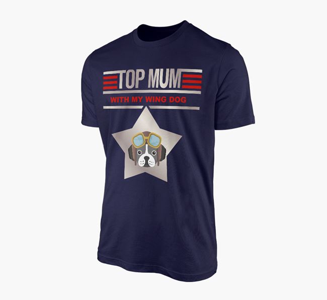 'Top Mum' - Personalised French Bulldog Adult T-shirt