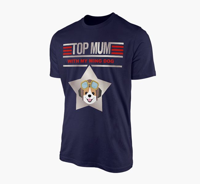 'Top Mum' - Personalised Pomeranian Adult T-shirt
