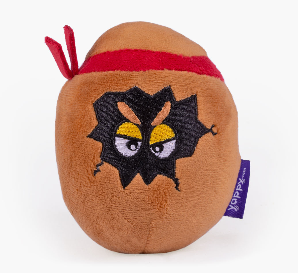 Bad Egg Dog Toy for your Biewer Terrier} - front view