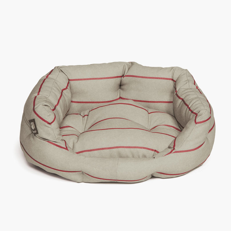 Danish Design Heritage Herringbone Slumber Bed: Cavapoo Dog Bed
