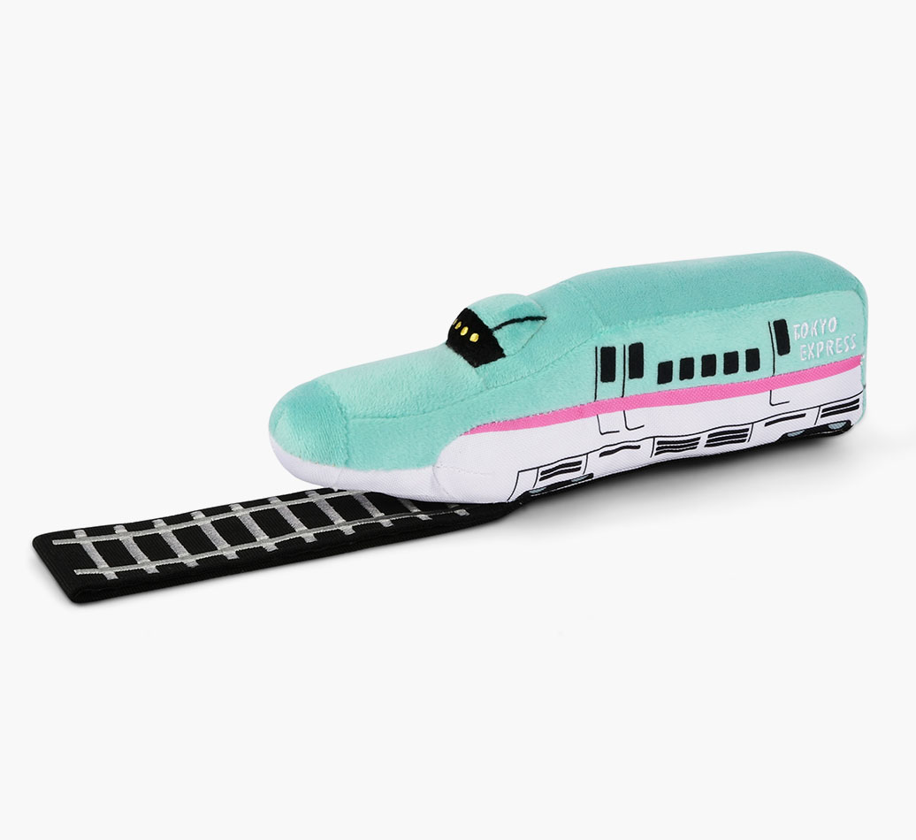 Express Train Dog Toy - full view