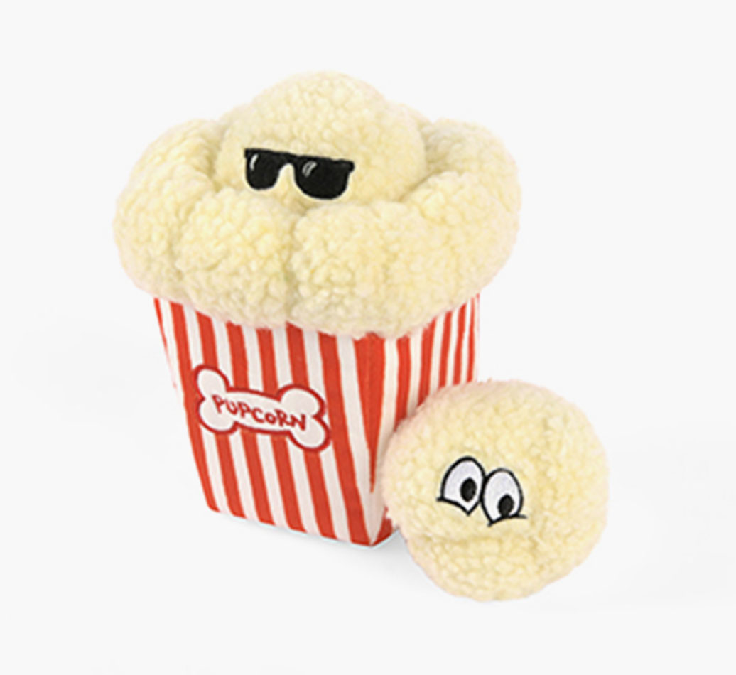 Popcorn Dachshund Toy - full view