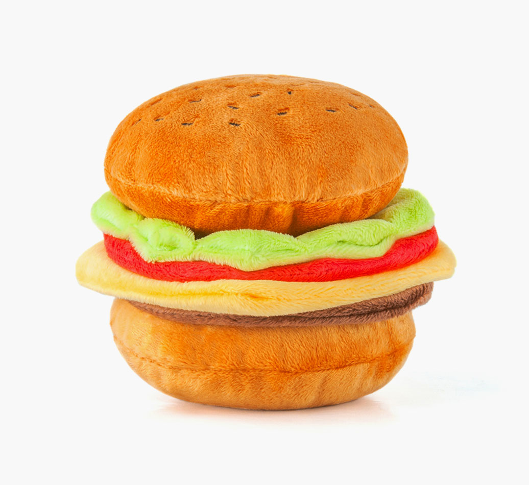 Burger French Bulldog Toy - full view