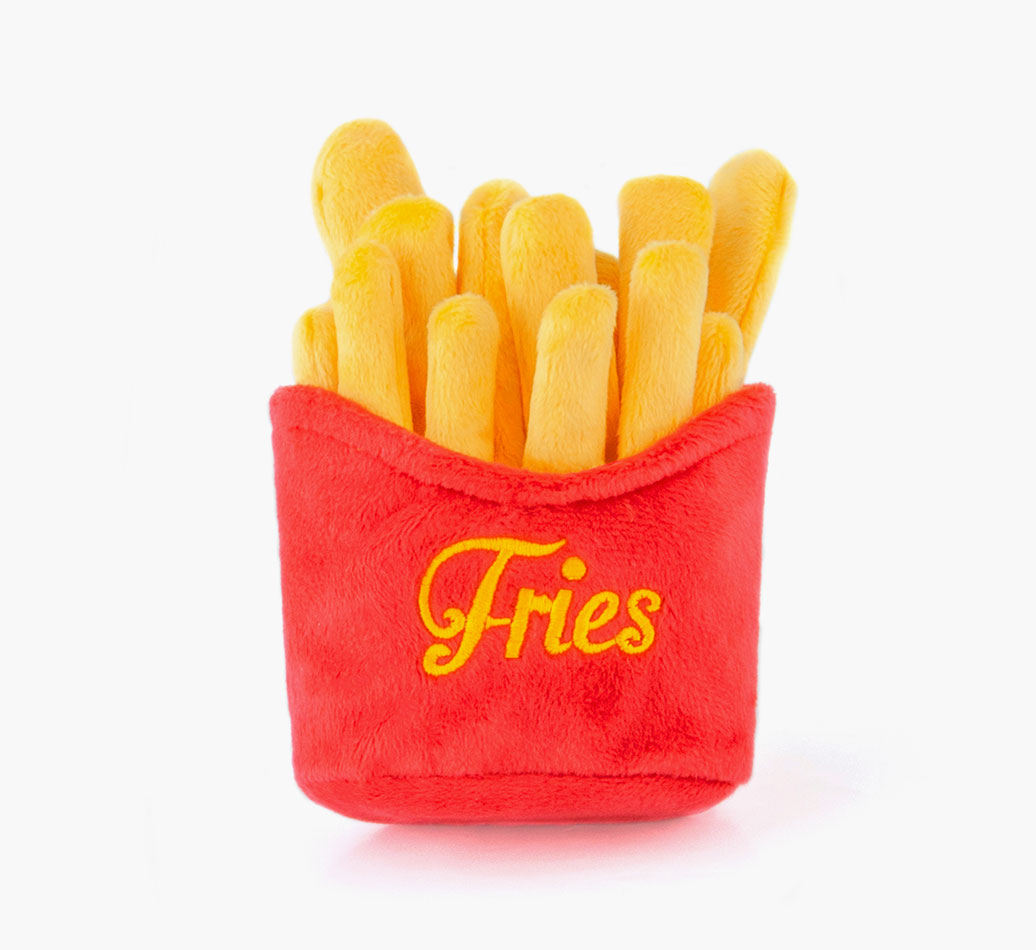 Fries Dog Toy - full view