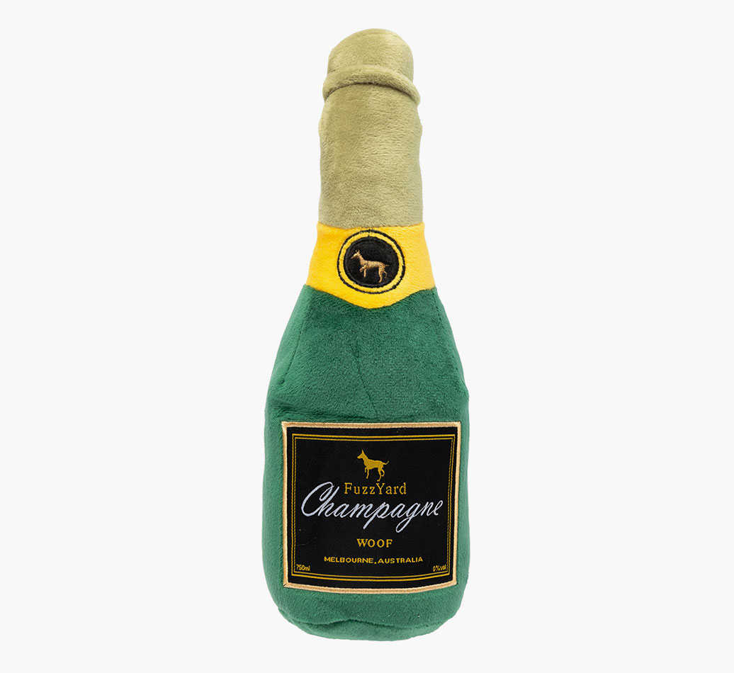 Champagne Pug Toy - full view