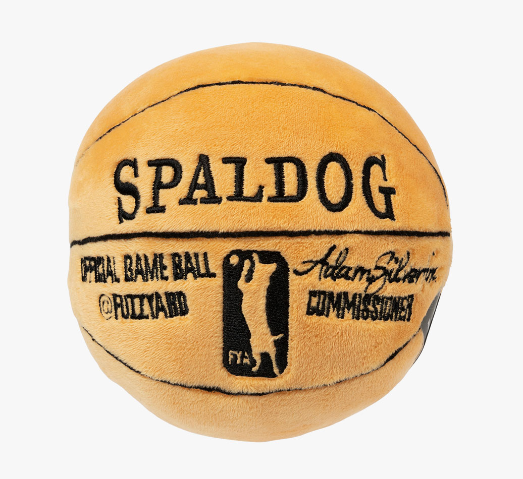 Spaldog Basketball Golden Retriever Toy - Front view