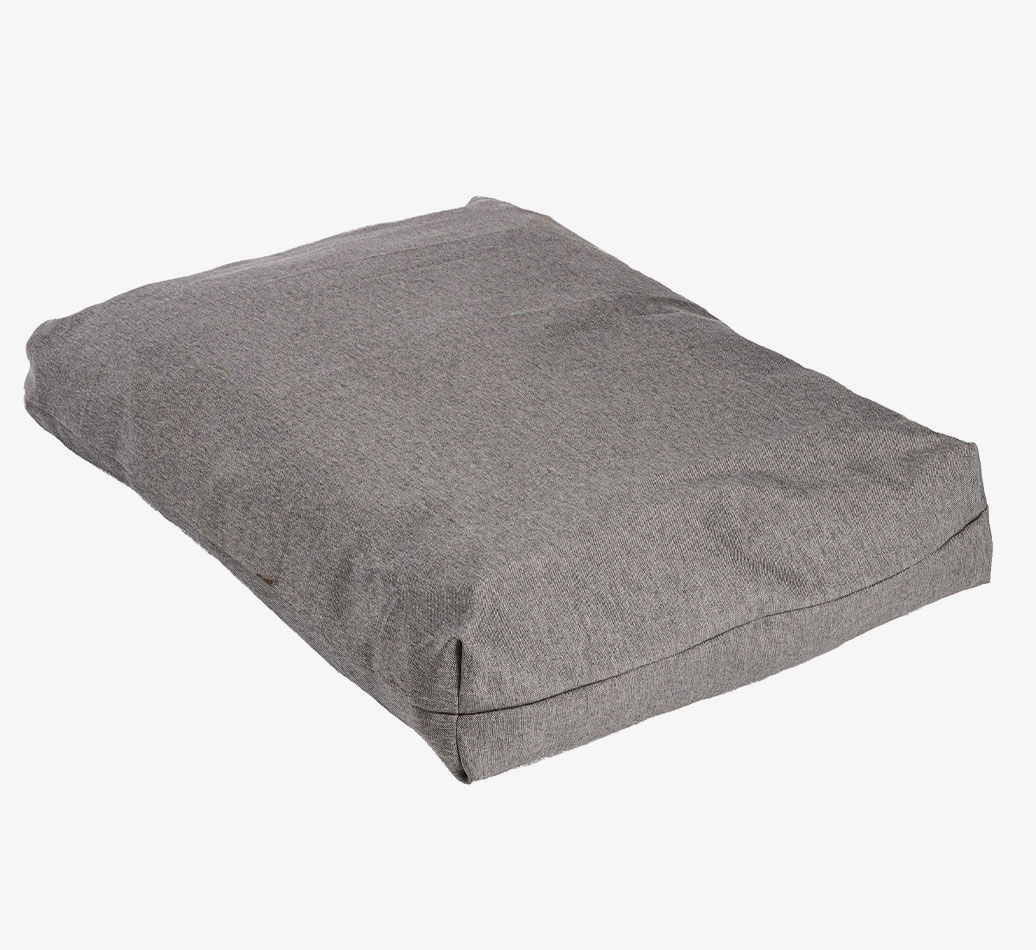 Anti-Bacterial Grey Deluxe Duvet: Border Collie Bed full view