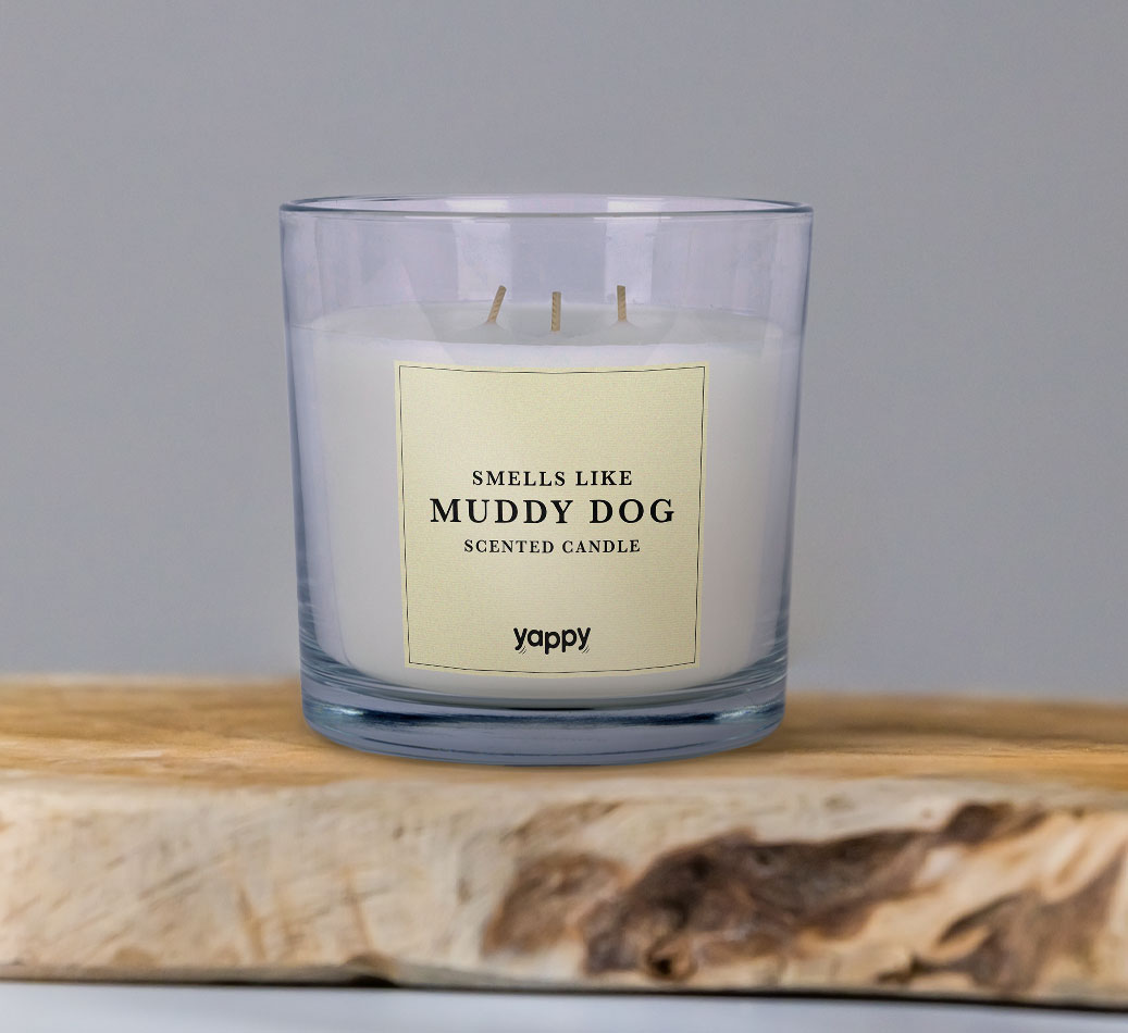 Yappy Candle: Muddy Dog Scented Candle