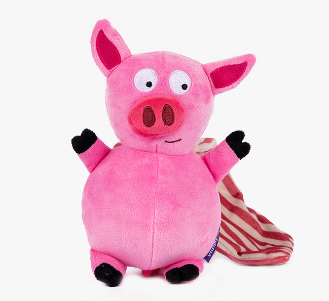 Mr Hamtastic Pigs In Blanket 'Hide-a-treat' Plush Miniature Schnauzer Toy