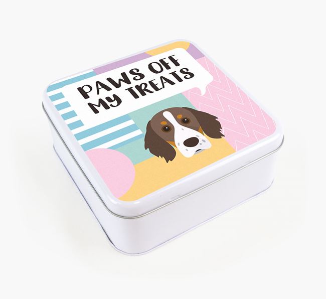 'Paws Off' Square Tin for Brittany's Treats
