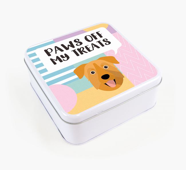 'Paws Off' Square Tin for Chinook's Treats