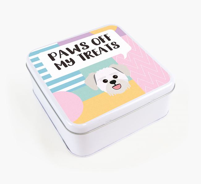 'Paws Off' Square Tin for Lachon's Treats