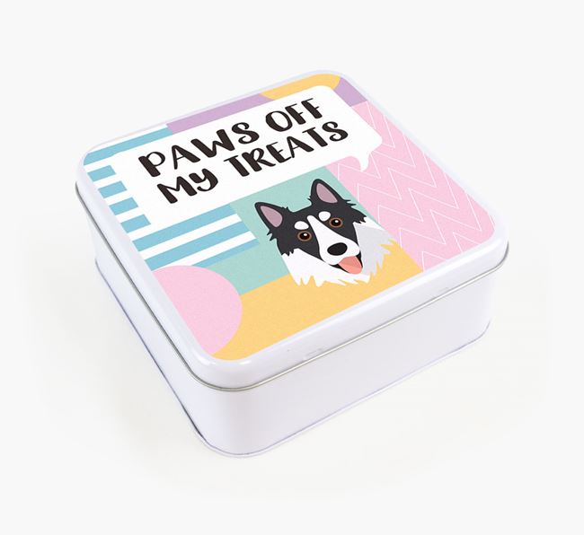 'Paws Off' Square Tin for Northern Inuit's Treats