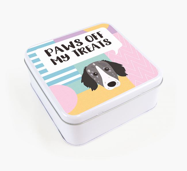 'Paws Off' Square Tin for Sprollie's Treats